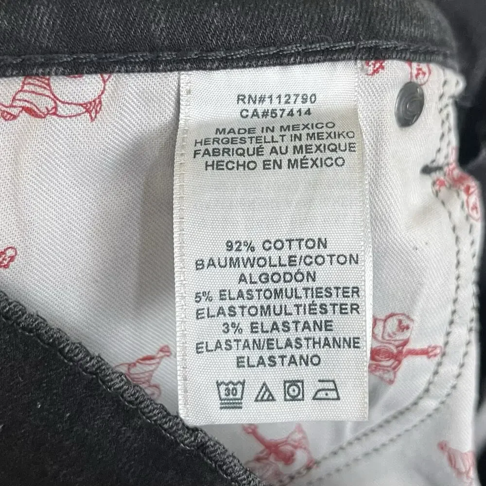 True Religion Rocco Relaxed Skinny Jeans Mens 36x34 Dark Wash Stretch Denim